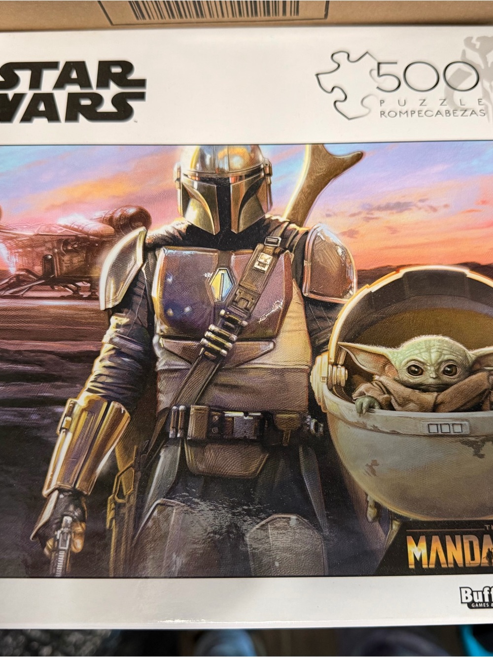 Two Star Wars Mandalorian & Grogu Puzzles - 500 pieces, Buffalo